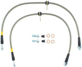StopTech 06+ Civic Si Stainless Steel Front Brake Lines Stoptech Brake Line Kits  AXOPROS