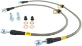 StopTech 06+ Civic Si Stainless Steel Front Brake Lines Stoptech Brake Line Kits  AXOPROS