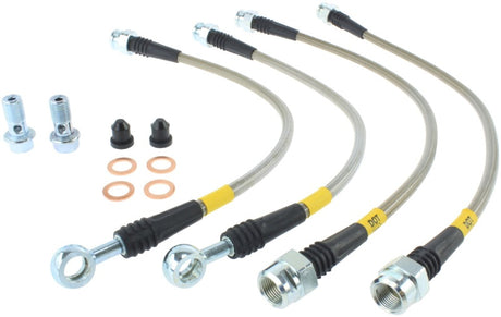 StopTech 07-08 Cadillac Escalade Stainless Steel Rear Brake Lines Stoptech Brake Line Kits  AXOPROS