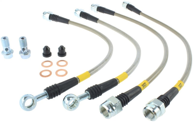 StopTech 07-08 Cadillac Escalade Stainless Steel Rear Brake Lines Stoptech Brake Line Kits  AXOPROS