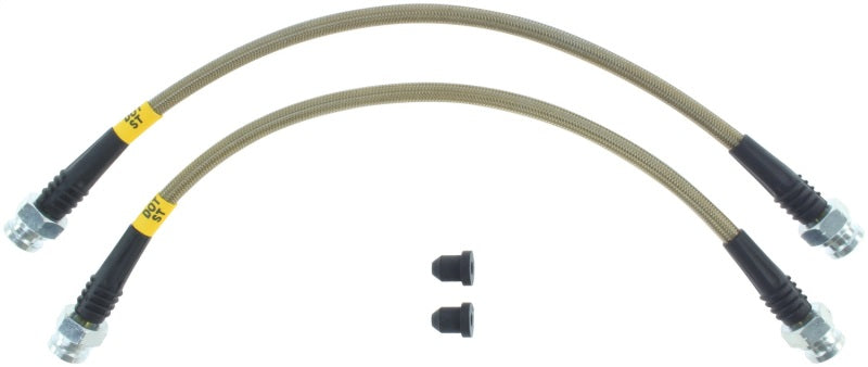StopTech 07-08 Honda Fit Stainless Steel Rear Brake Lines Stoptech Brake Line Kits  AXOPROS