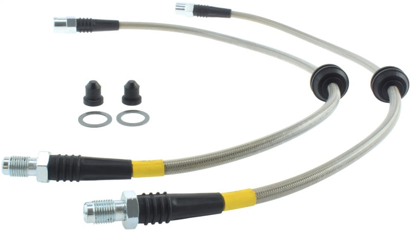 StopTech 08-09 BMW M3 (E92) SS Front Brake Lines Stoptech Brake Line Kits  AXOPROS