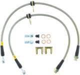 StopTech 08-09 WRX & STi Stainless Steel Front Brake Lines Stoptech Brake Line Kits  AXOPROS