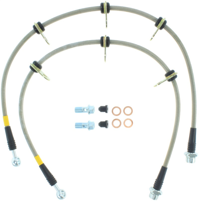 StopTech 08-12 Toyota Sequoia Rear Stainless Steel Brake Lines Stoptech Brake Line Kits  AXOPROS