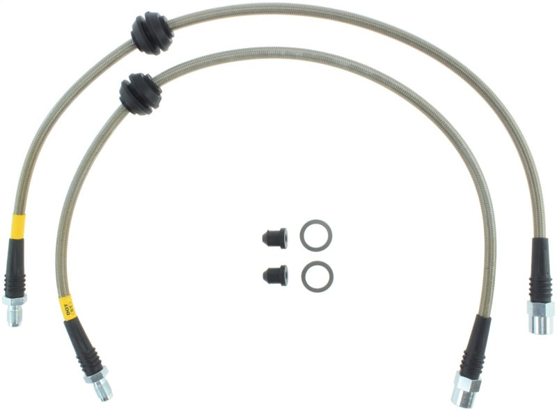 StopTech 08-13 Mini Cooper / 11-14 Mini Countryman Stainless Steel Front Brake Lines Stoptech Brake Line Kits  AXOPROS