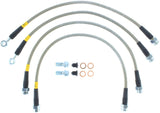 StopTech 08-17 Chevrolet Silverado 1500 Stainless Steel Rear Brake Lines Stoptech Brake Line Kits  AXOPROS