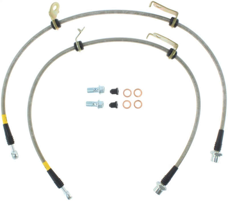 StopTech 11-17 Lexus CT200h Stainless Steel Front Brake Lines Stoptech Brake Line Kits  AXOPROS