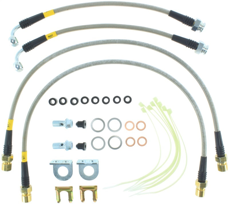 StopTech 12-14 Ford Raptor Stainless Steel Rear Brake Lines Stoptech Brake Line Kits  AXOPROS