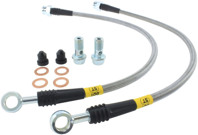 StopTech 2005 Chevrolet/GMC Silverado/Sierra 1500 Stainless Steel Rear Brake Lines Stoptech Brake Line Kits  AXOPROS