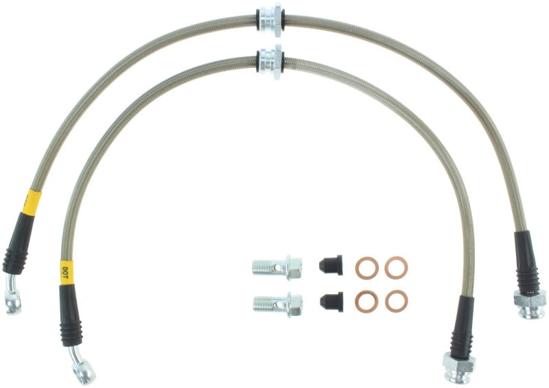 StopTech 89-1/98 Nissan 240SX Stainless Steel Front Brake Lines Stoptech Brake Line Kits  AXOPROS