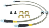 StopTech 89-98 Nissan 240SX (5 Lug w/ 300ZX Upgrade) Front Stainless Steel Brake Lines Stoptech Brake Line Kits  AXOPROS