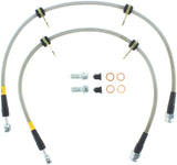 StopTech 90-93 Acura Integra / 90-91 Honda CRX Si Rear Disc Rear SS Brake Lines Stoptech Brake Line Kits  AXOPROS