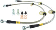 StopTech 90-93 Acura Integra / 90-91 Honda CRX Si Rear Disc Rear SS Brake Lines Stoptech Brake Line Kits  AXOPROS