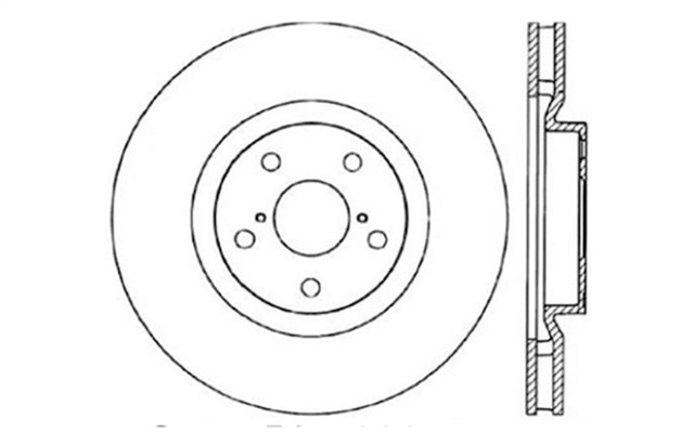 StopTech 93-98 Toyota Supra Turbo Drilled Right Front Rotor Stoptech Brake Rotors - Drilled  AXOPROS