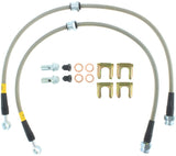 StopTech 95-99 Mitsubishi Eclipse Stainless Steel Front Brake Lines Stoptech Brake Line Kits  AXOPROS