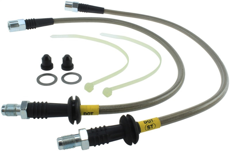 StopTech 96-02 BMW Z3 / 06-09 Z4 / 92-00 318i / 97-00 323 / 90-99 BMW 325/328 SS Front Brake Lines Stoptech Brake Line Kits  AXOPROS