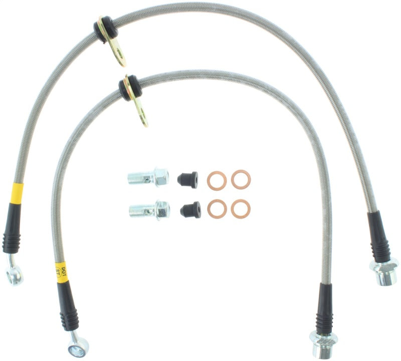 StopTech 97-01 Toyota Camry Stainless Steel Front Brake Lines Stoptech Brake Line Kits  AXOPROS