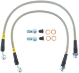 StopTech 97-04 Chevrolet Corvette Stainless Steel Rear Brake Line Kit Stoptech Brake Line Kits  AXOPROS