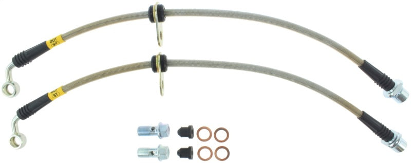 StopTech Stainless Steel Front Brake Lines 98-07 Toyota Land Cruiser Stoptech Brake Line Kits  AXOPROS