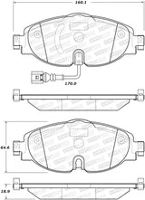 StopTech Street Brake Pads - Front Stoptech Brake Pads - OE  AXOPROS