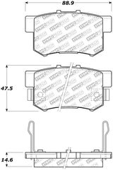 StopTech Street Select Brake Pads - Front/Rear Stoptech Brake Pads - OE  AXOPROS