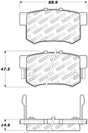 StopTech Street Select Brake Pads - Front/Rear Stoptech Brake Pads - OE  AXOPROS
