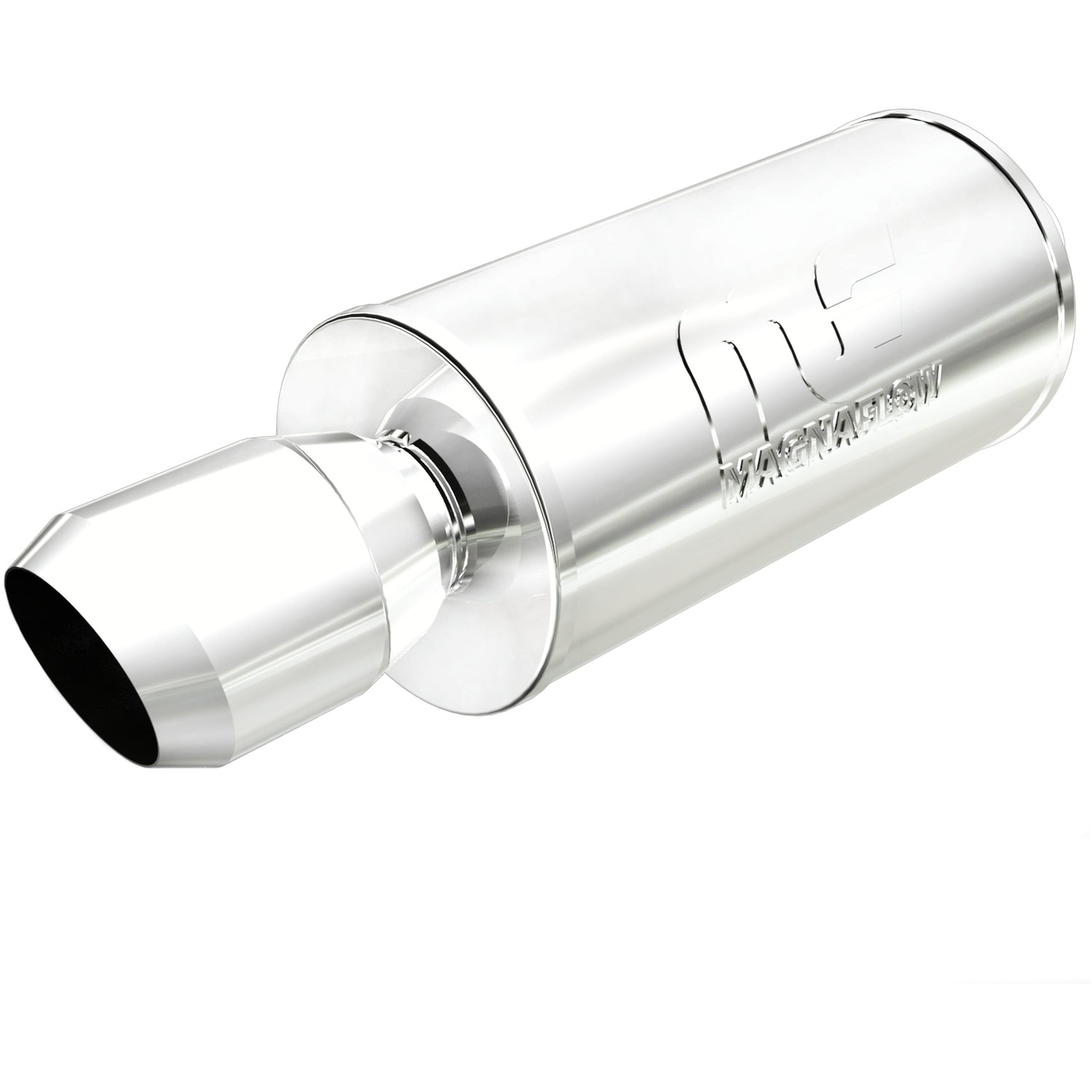 Straight-Through Performance Muffler; 2.25/4.5in. Center/Center; 7x14x7 Body MagnaFlow Exhaust Products Exhaust Muffler  AXOPROS
