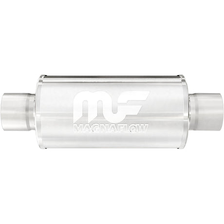 Straight-Through Performance Muffler; 2.5in. Center/Center; 6x6x6 Body MagnaFlow Exhaust Products Exhaust Muffler  AXOPROS