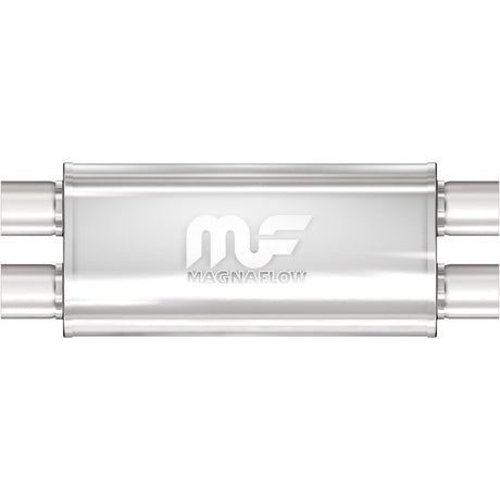 Straight-Through Performance Muffler; 2.5in. Dual/Dual; 5x18x8 Body MagnaFlow Exhaust Products Exhaust Muffler  AXOPROS