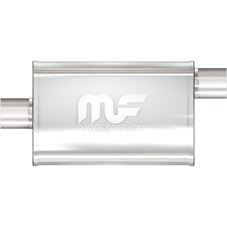Straight-Through Performance Muffler; 3in. Offset/Center; 4x14x9 Body MagnaFlow Exhaust Products Exhaust Muffler  AXOPROS