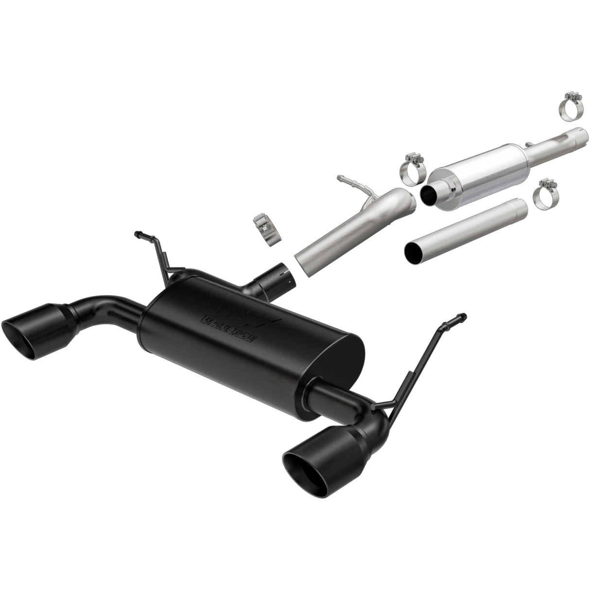 Street Series Black Cat-Back System MagnaFlow Exhaust Products Exhaust System Kit  AXOPROS