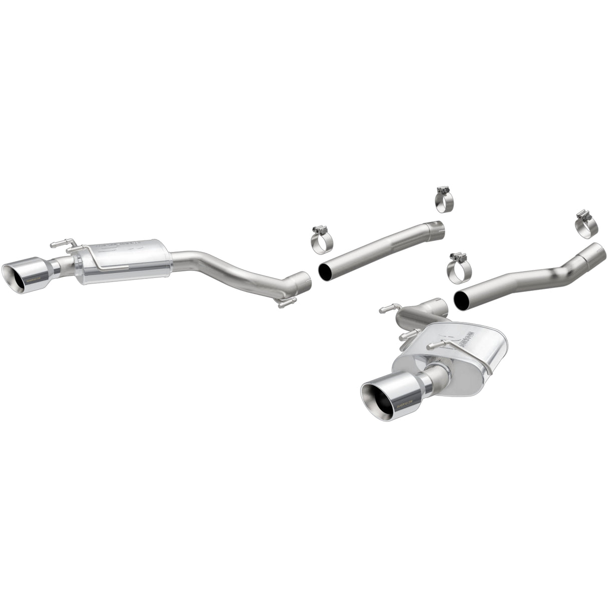 Street Series Stainless Axle-Back System MagnaFlow Exhaust Products Exhaust System Kit  AXOPROS