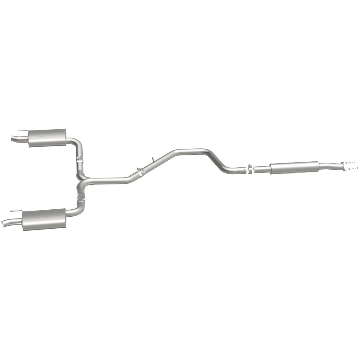 Street Series Stainless Cat-Back System MagnaFlow Exhaust Products Exhaust System Kit  AXOPROS
