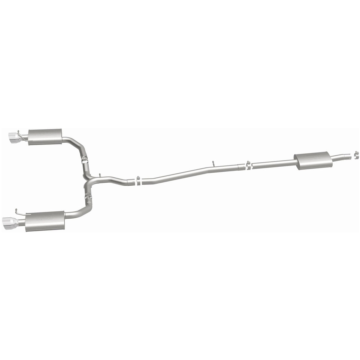 Street Series Stainless Cat-Back System MagnaFlow Exhaust Products Exhaust System Kit  AXOPROS