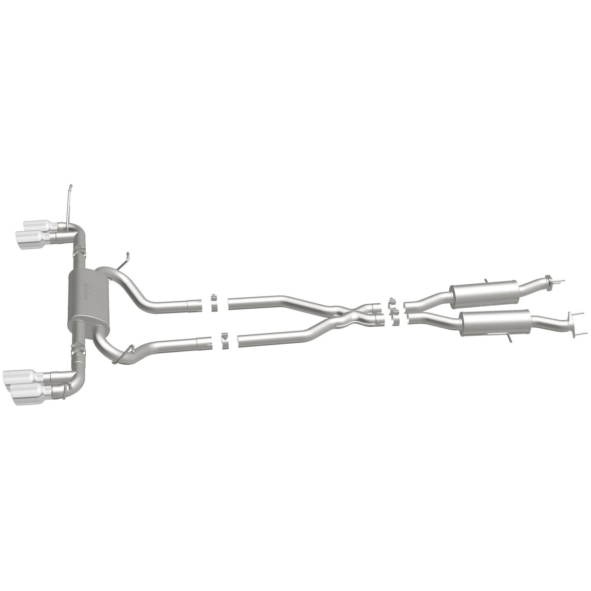 Street Series Stainless Cat-Back System MagnaFlow Exhaust Products Exhaust System Kit  AXOPROS