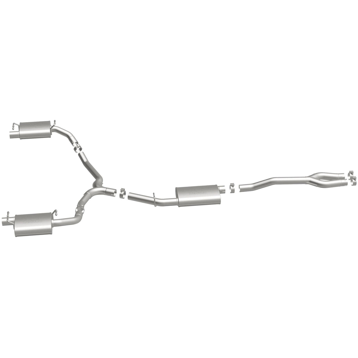 Street Series Stainless Cat-Back System MagnaFlow Exhaust Products Exhaust System Kit  AXOPROS