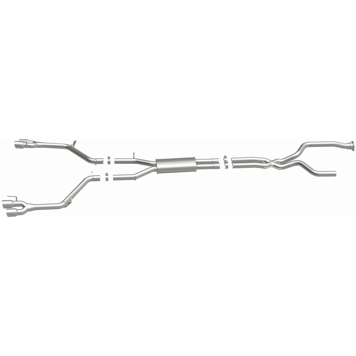 Street Series Stainless Cat-Back System MagnaFlow Exhaust Products Exhaust System Kit  AXOPROS