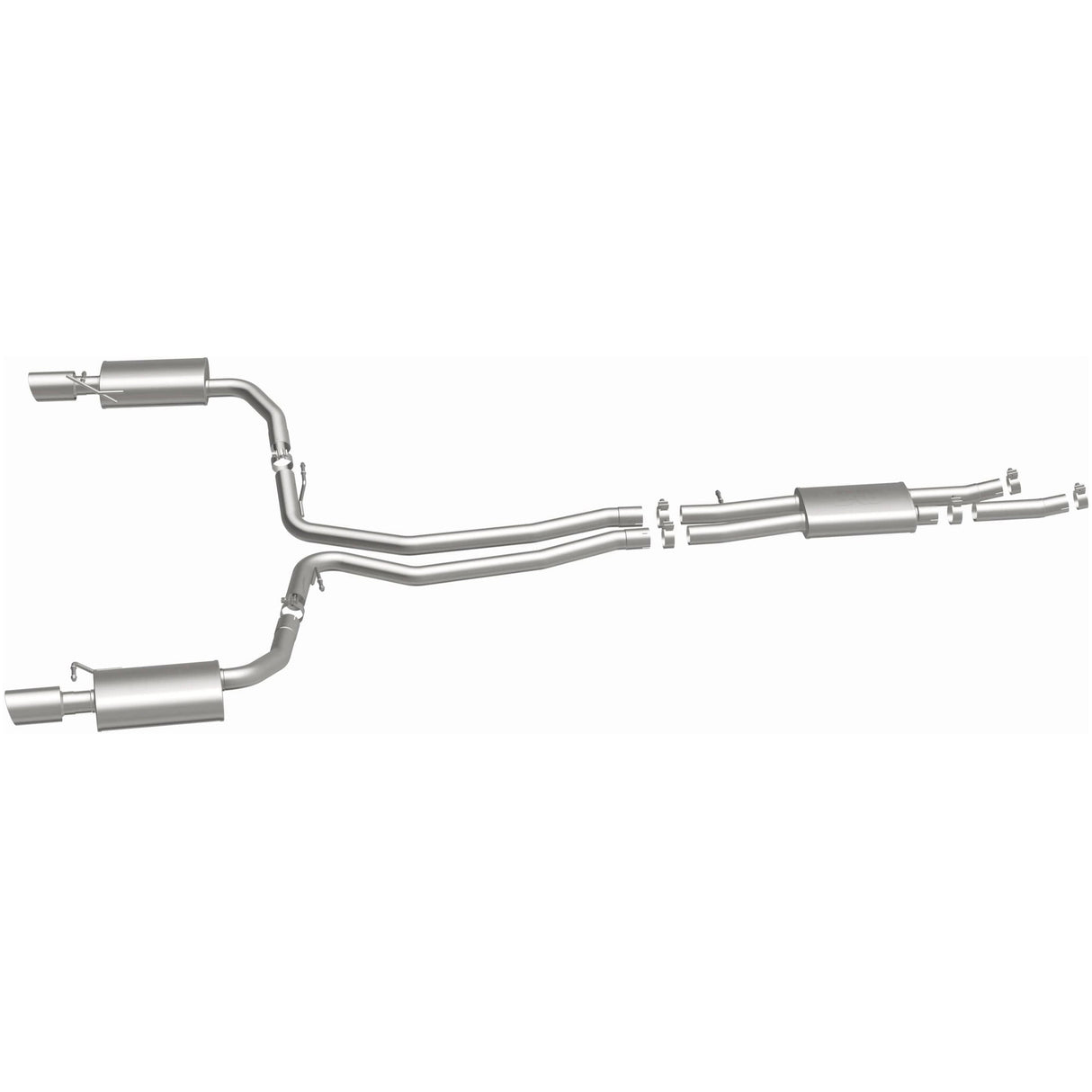Street Series Stainless Cat-Back System MagnaFlow Exhaust Products Exhaust System Kit  AXOPROS