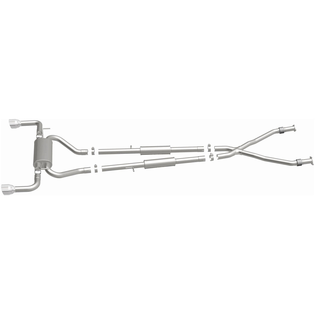 Street Series Stainless Cat-Back System MagnaFlow Exhaust Products Exhaust System Kit  AXOPROS