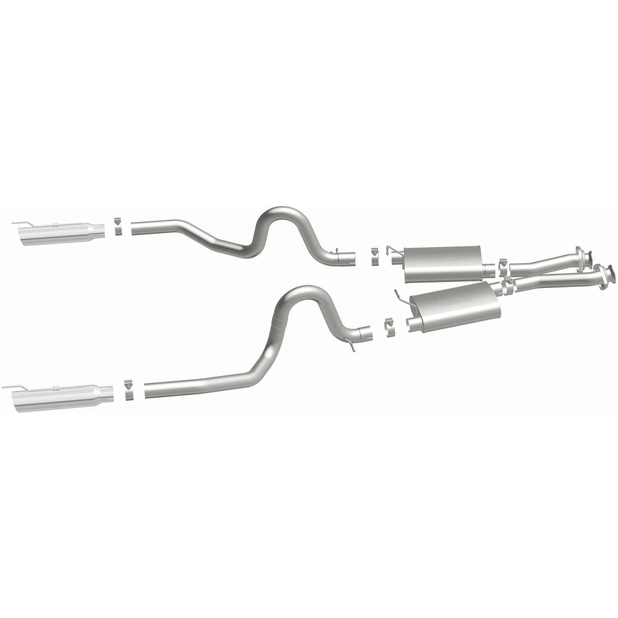 Street Series Stainless Cat-Back System MagnaFlow Exhaust Products Exhaust System Kit  AXOPROS