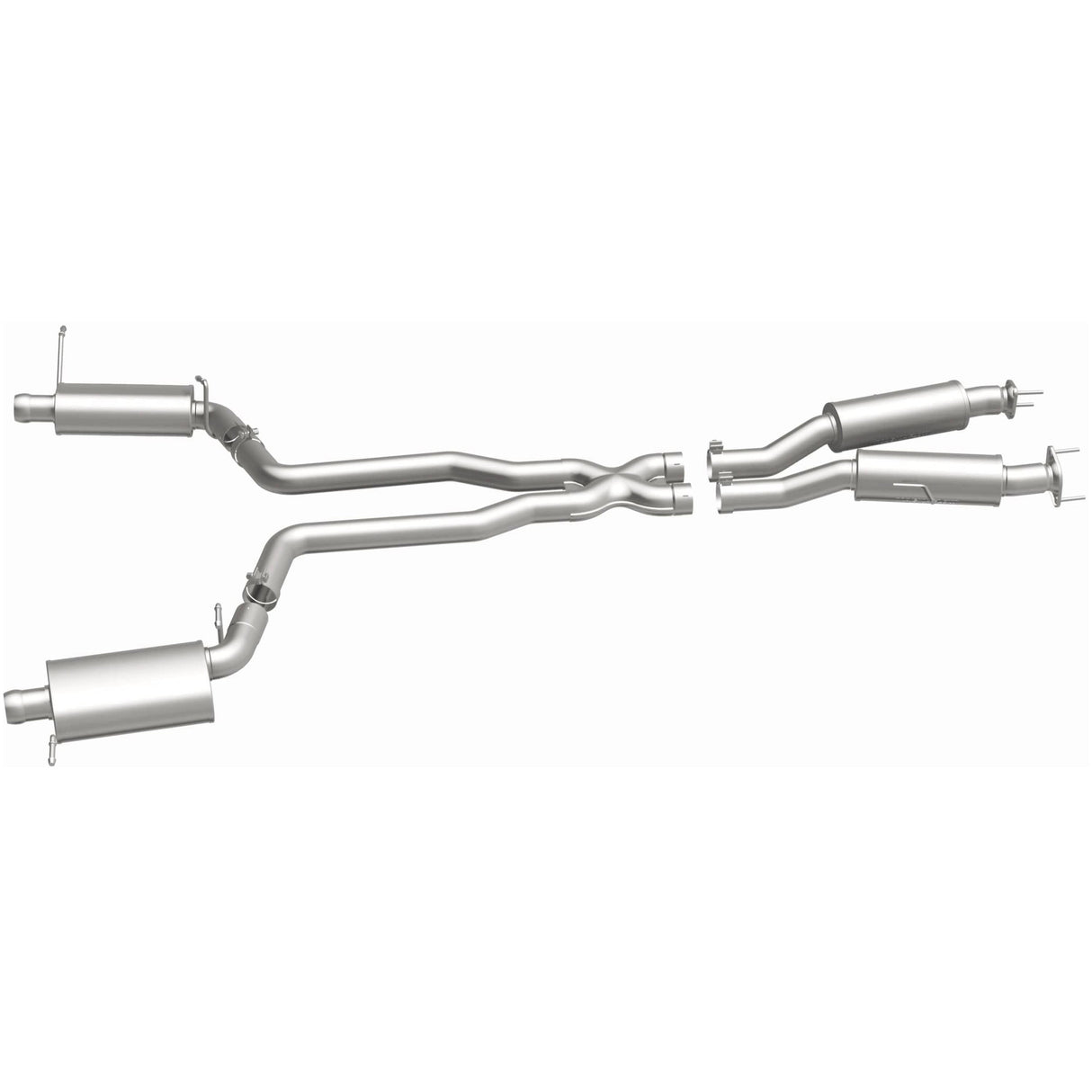 Street Series Stainless Cat-Back System MagnaFlow Exhaust Products Exhaust System Kit  AXOPROS