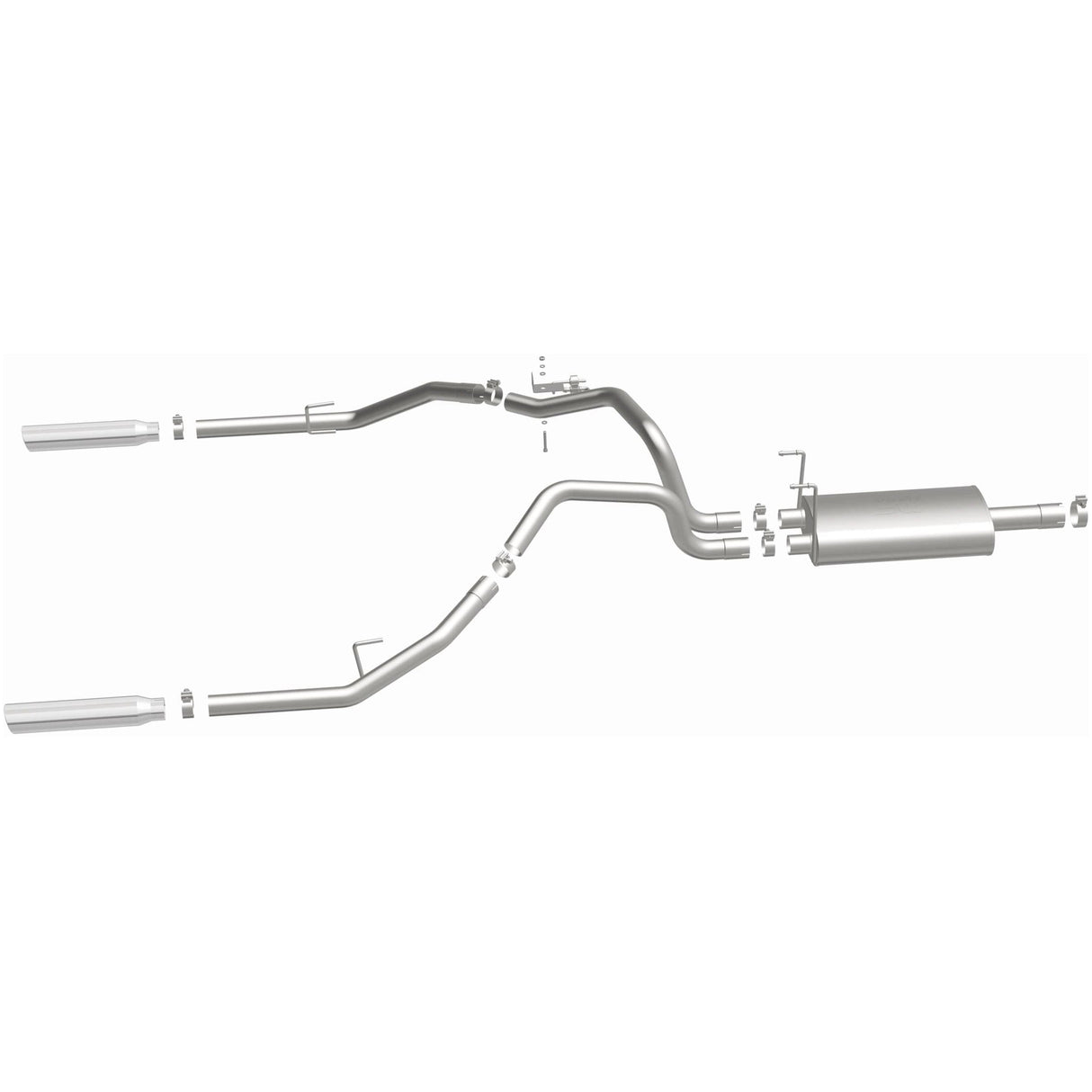 Street Series Stainless Cat-Back System MagnaFlow Exhaust Products Exhaust System Kit  AXOPROS