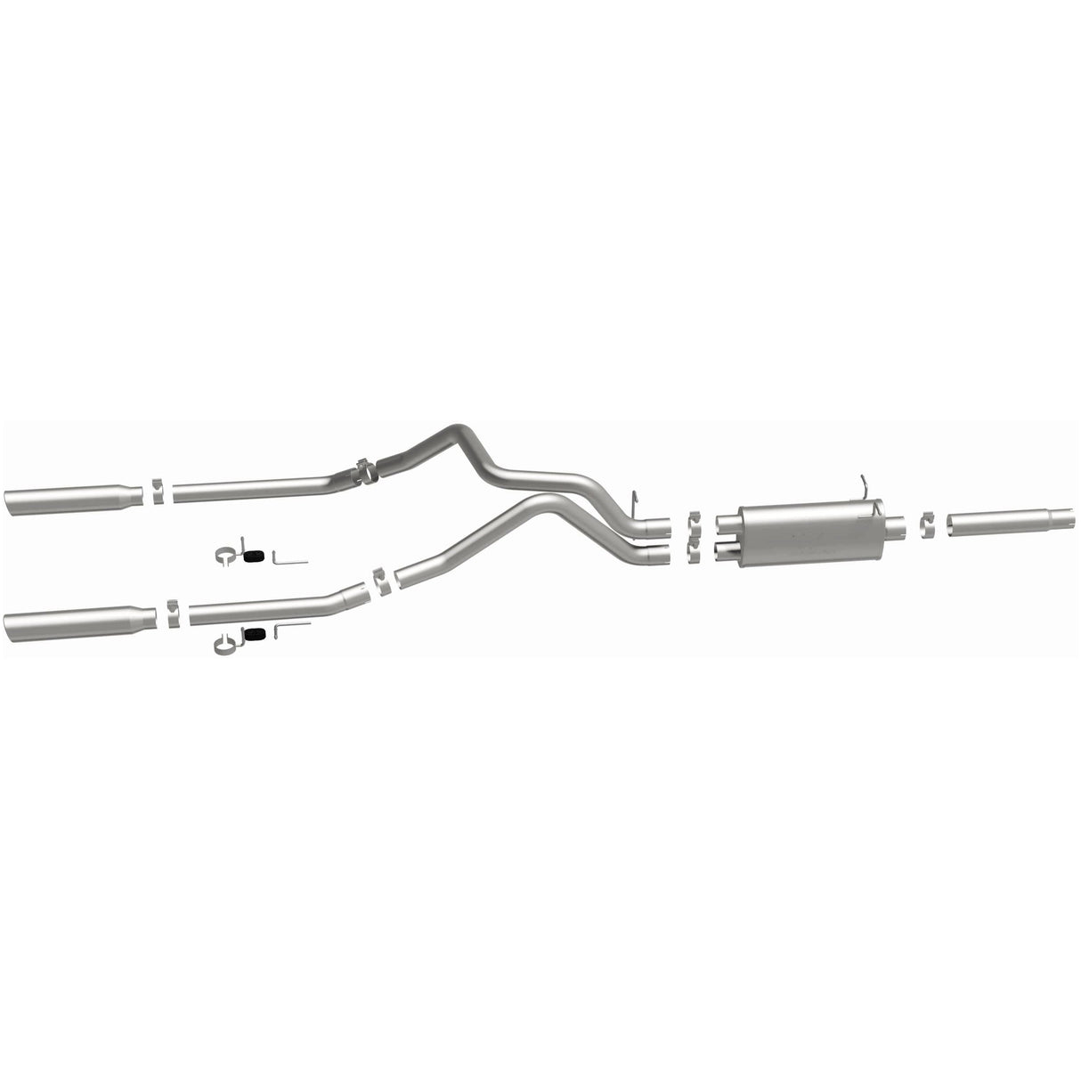 Street Series Stainless Cat-Back System MagnaFlow Exhaust Products Exhaust System Kit  AXOPROS
