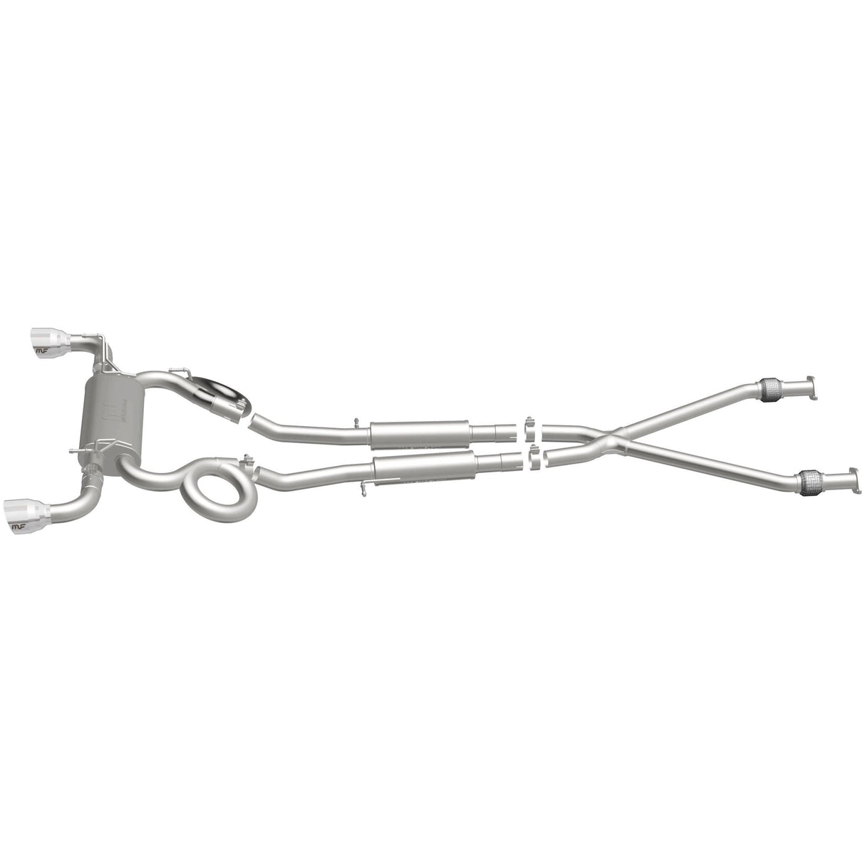 Street Series Stainless Cat-Back System MagnaFlow Exhaust Products Exhaust System Kit  AXOPROS