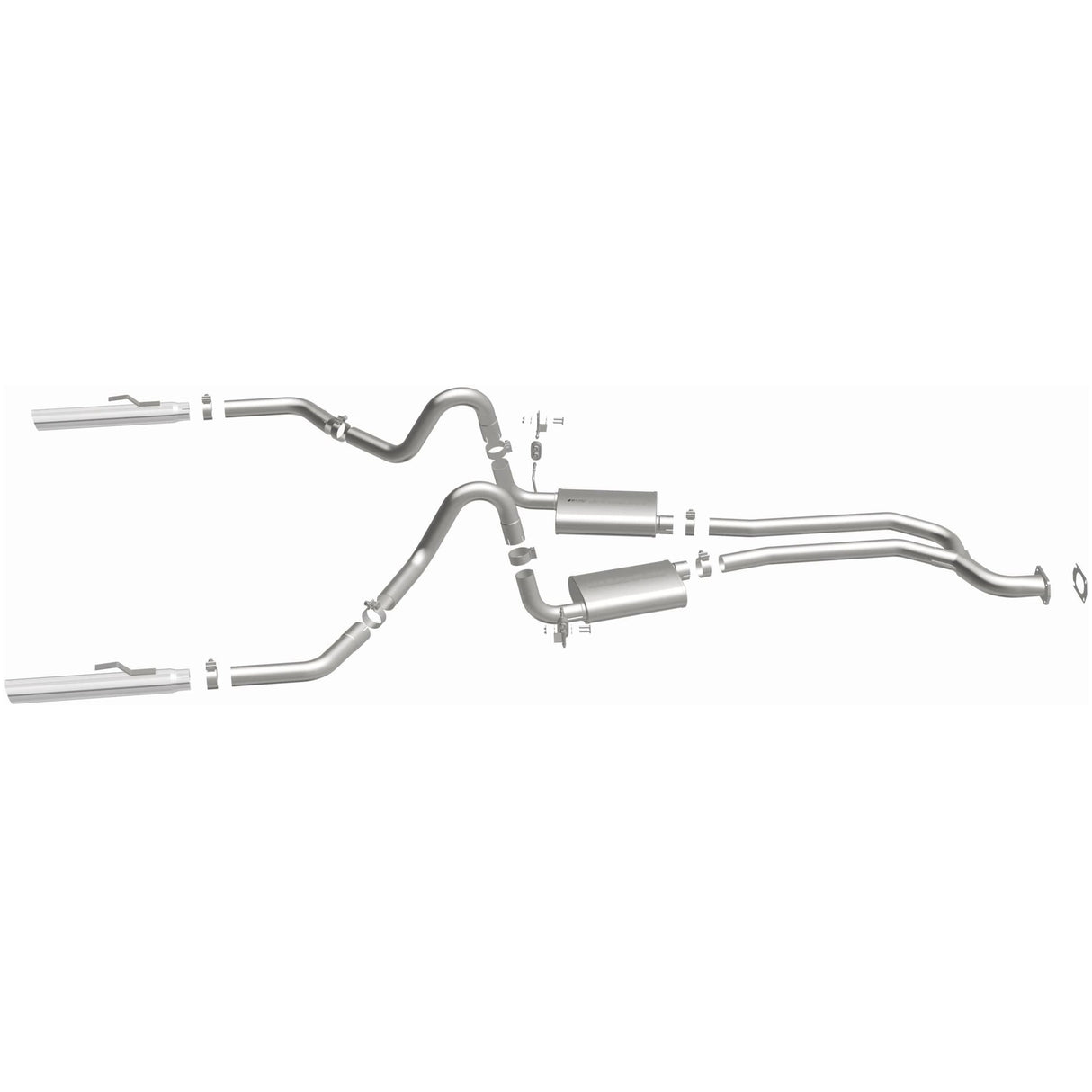 Street Series Stainless Cat-Back System MagnaFlow Exhaust Products Exhaust System Kit  AXOPROS