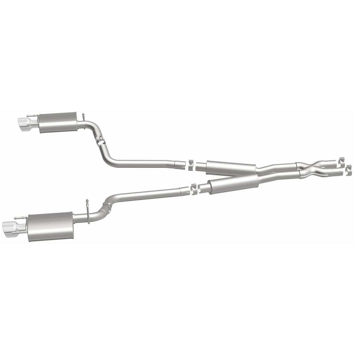 Street Series Stainless Cat-Back System MagnaFlow Exhaust Products Exhaust System Kit  AXOPROS