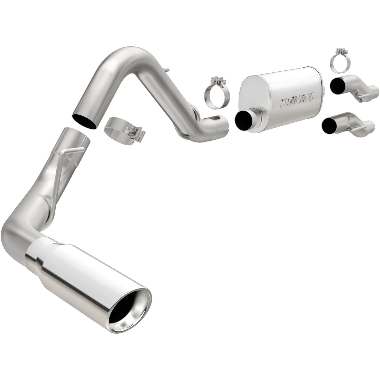 Street Series Stainless Cat-Back System MagnaFlow Exhaust Products Exhaust System Kit  AXOPROS
