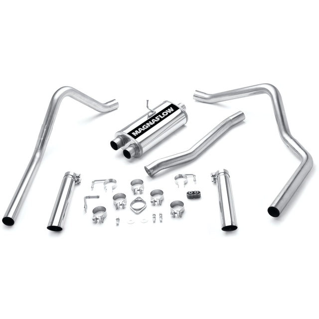Street Series Stainless Cat-Back System MagnaFlow Exhaust Products Exhaust System Kit  AXOPROS