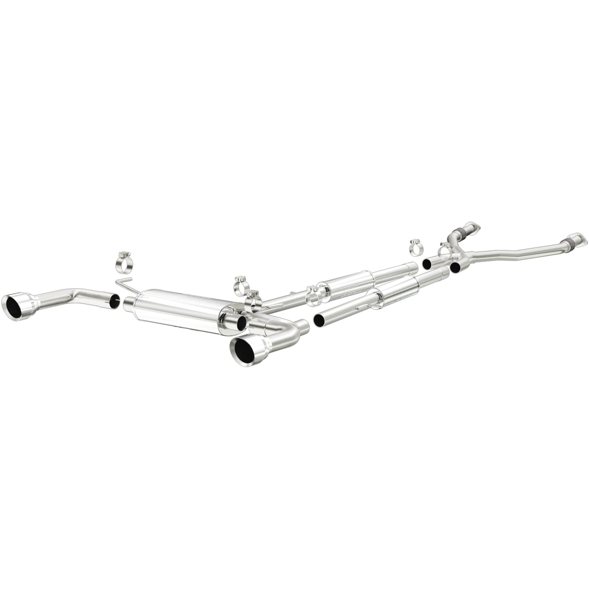 Street Series Stainless Cat-Back System MagnaFlow Exhaust Products Exhaust System Kit  AXOPROS