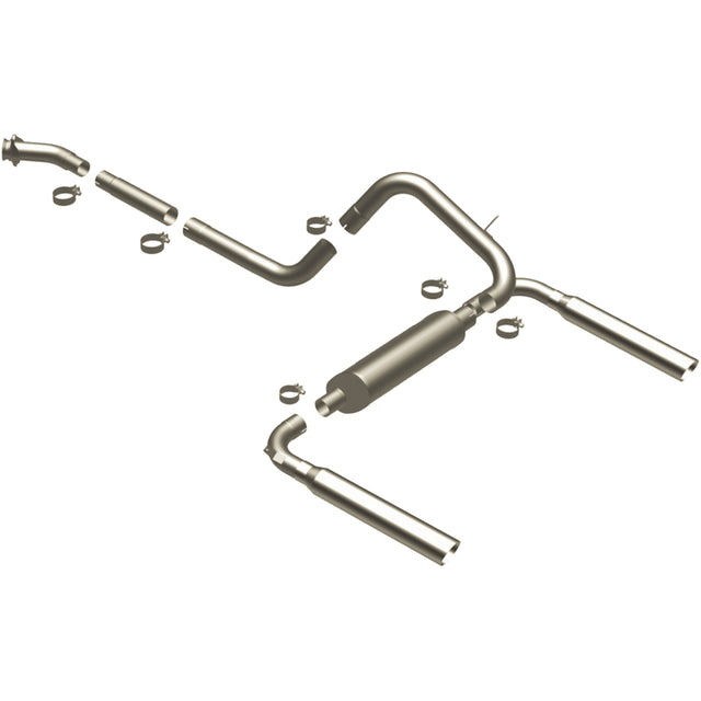 Street Series Stainless Cat-Back System MagnaFlow Exhaust Products Exhaust System Kit  AXOPROS